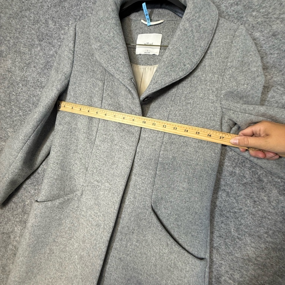Wilfred Gray Wool Cashmere Blend Coat Women’s Elegant Classic Jacket Size Small - Picture 9 of 15